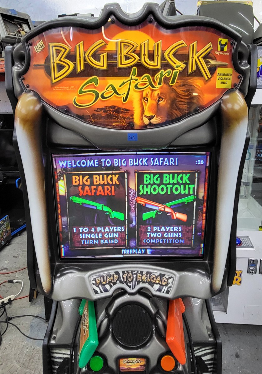 BIG BUCK HUNTER Pro SAFARI Full Size Arcade Shooting Game