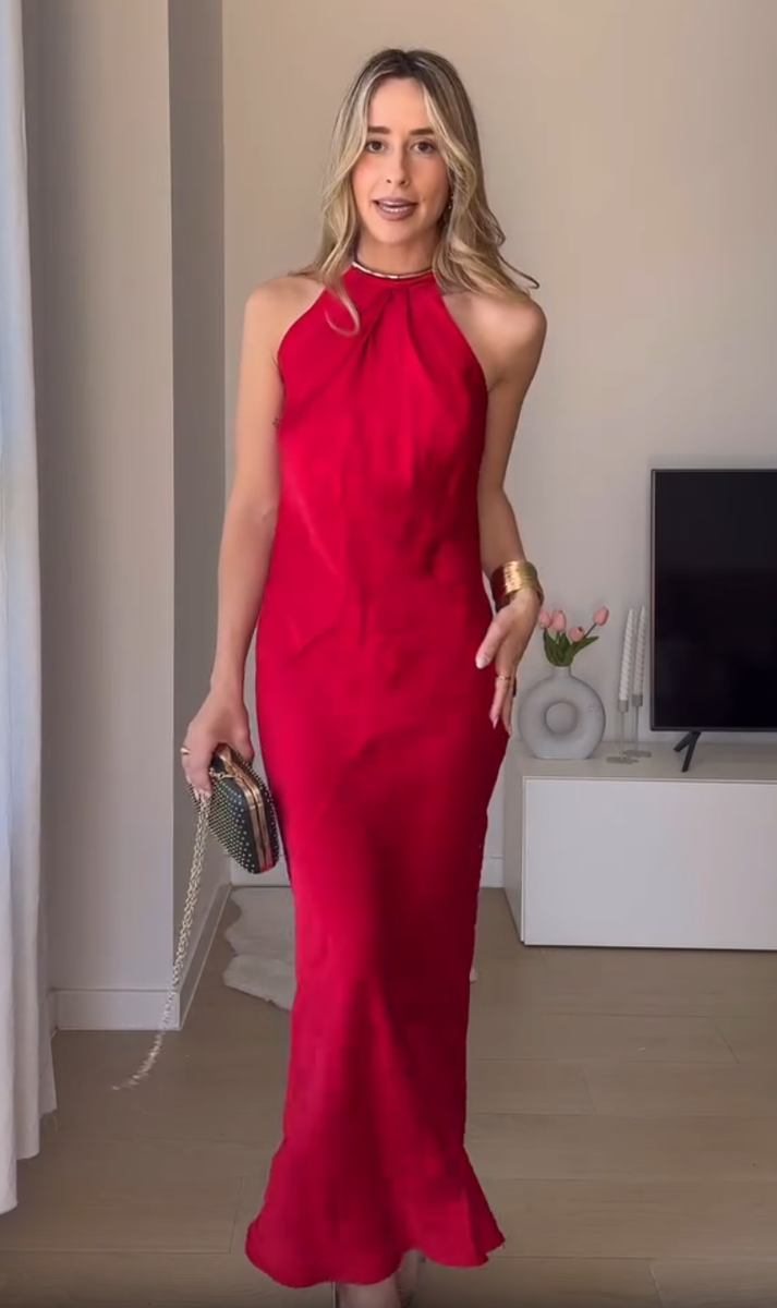 open lace back dress Red Sequin Plunge V Backless Mermaid Maxi Dress with Slit