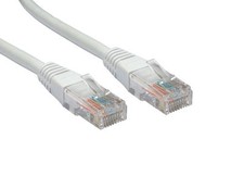 1m White Network Cable CAT5e Ethernet Cable RJ45 1 Metre Patch Lead