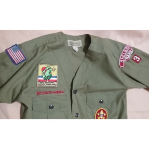 Vintage Boy Scouts of America Uniform Shirt Boy's Size 12 - Picture 3 of 8
