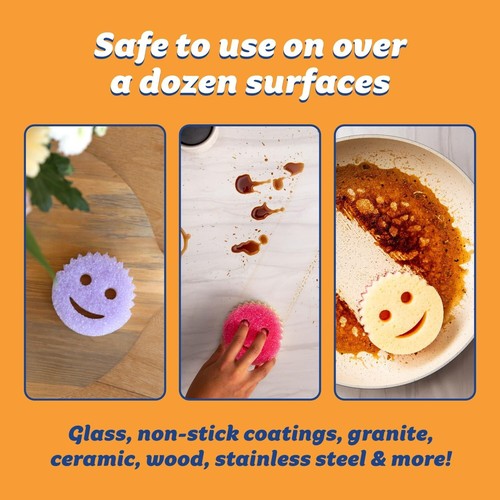 Scrub Daddy Scrub Mommy - Geschirrschrubber + kratzfeste Reinigungsschwämme Küche... - Bild 6 von 9