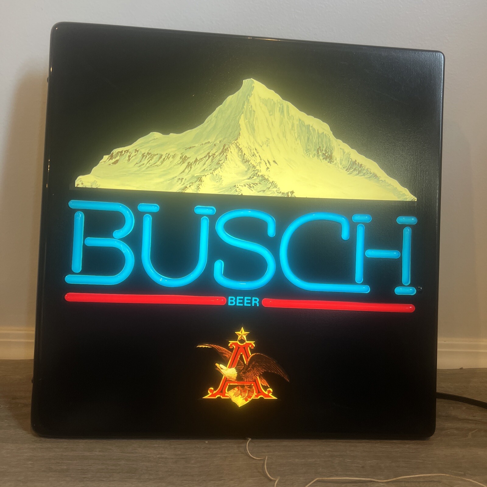 Vintage Busch Beer Light Up Sign eBay