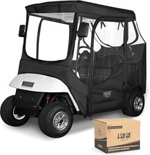 Golf Cart Enclosure for EZGO TXT RXV 2 Passenger, Waterproof Golf Rain Cover
