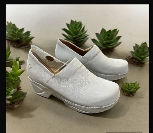 Neu, Nurse Mates Schuhe, weißes Leder, Damengröße 9, Chloe, bequem - Bild 1 von 14