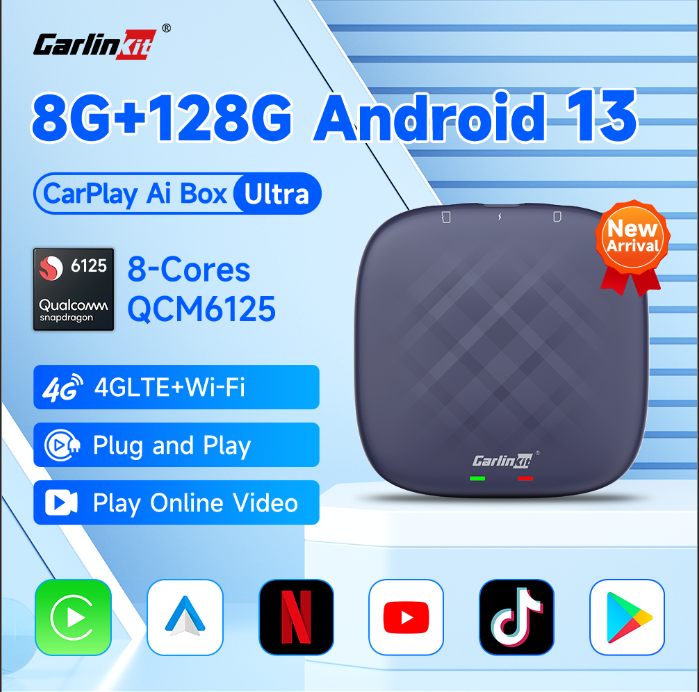 Image of Carlinkit Android 13 Wireless Carplay Box Android Auto Adapter Multimedia Player