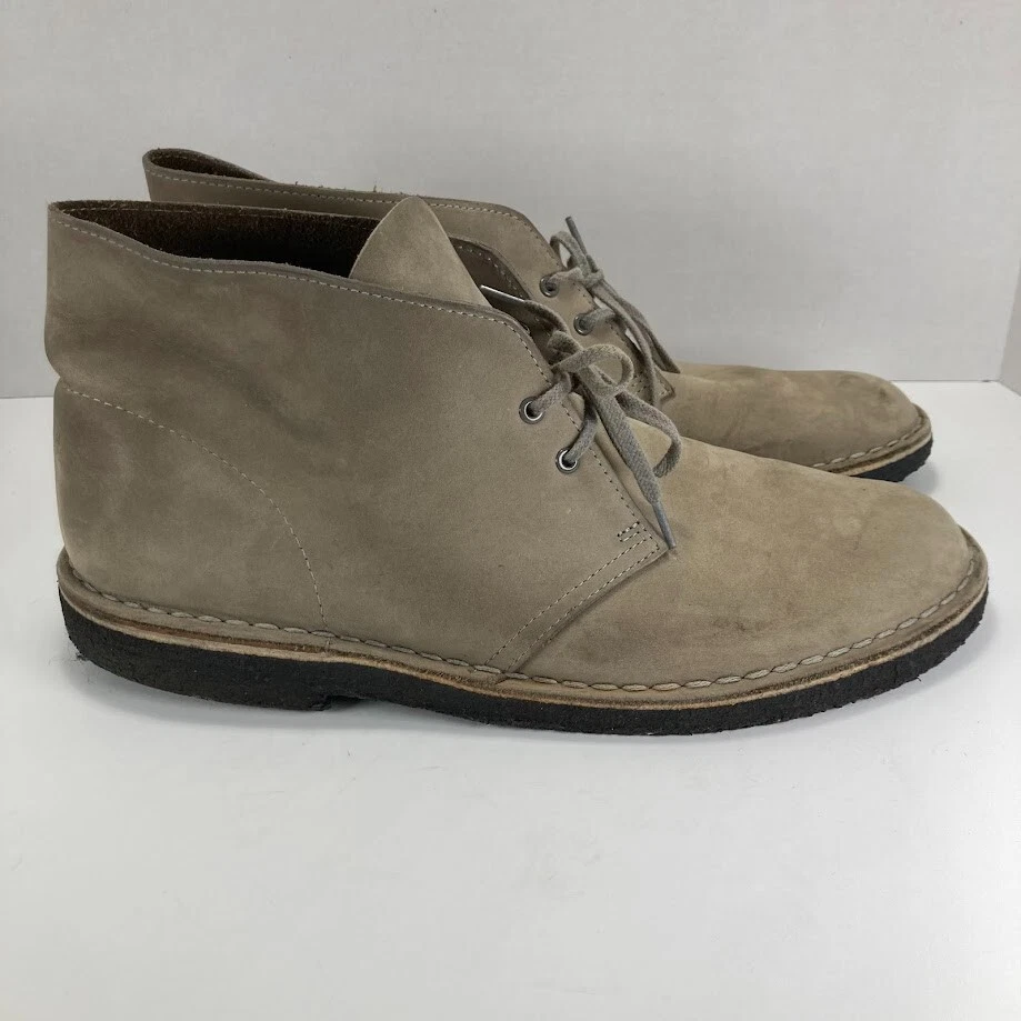 Clarks Bushacre Men\'s Size 11 M Gray Suede Chukka Ankle Boots Casual Lace Up GUC Clarks Bushacre 2 26033973 Gray Suede Leather Chukka Boots  main image 3