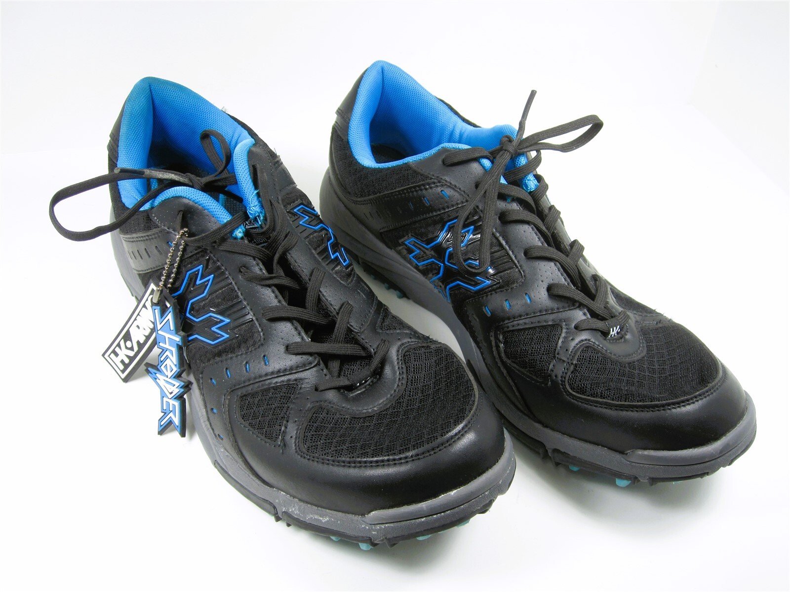 HK ARMY SHREDDER PAINTBALL CLEATS ADULT SIZE 14 BLACK BLUE PADDED ANKLE