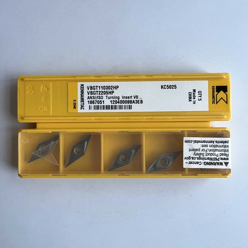 KENNAMETEL / VBGT110302HP KC5025 / Original carbide blade 10 Pcs - Picture 3 of 5