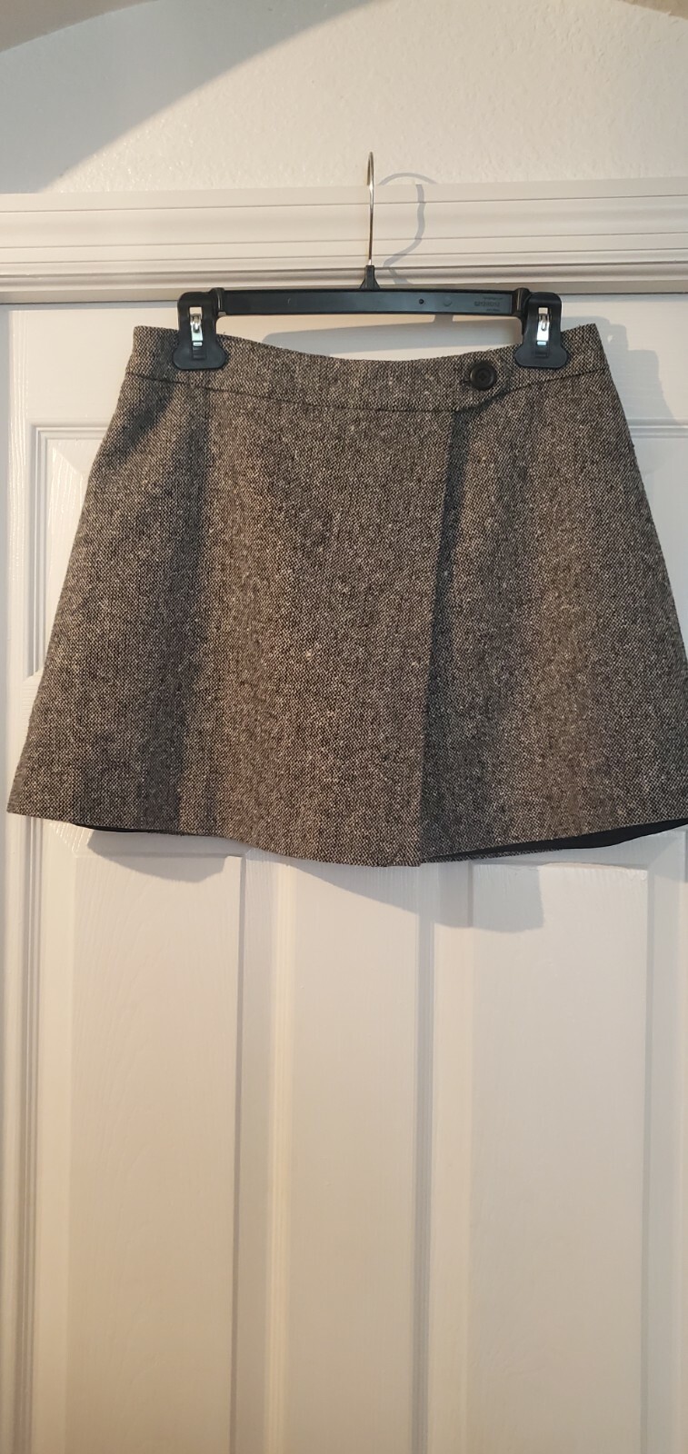 Espirit De Corp Tweed Wrap Mini Skirt Size 1/2 in Classic Style