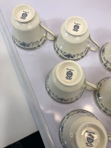 ¡Juego de 8 tazas de café y platillo azul Minton Bellemeade patrón floral!¡! - Imagen 11 de 18