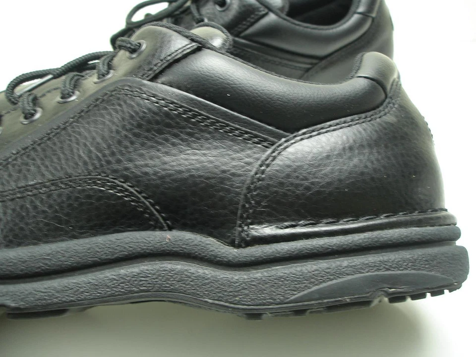 Men's 13 M Rockport World Tour Classic Walking Black Leather Shoes Lace-Up Dress - Image 2 of 4
