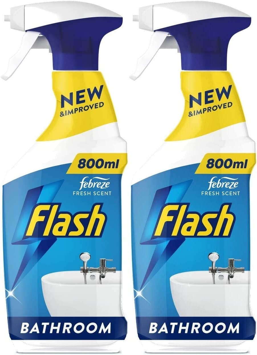 Flash Multi-Purpose Spray Bleach For Hard Surfaces - 10x750ml for 
