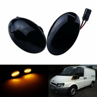 FüR Ford Fiesta Mondeo Tourneo Transit MK6 7 Blinker Seitenblinker Schwarz Linse