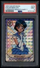 Sailor Moon Carddass Graffiti 7 278 Mercury 1995 Prism Holo Card PSA 9 91721182