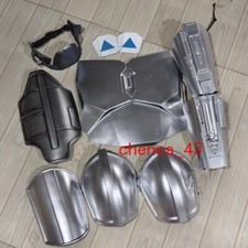 Din Djarin Mandalorian Cosplay Silver Armour FRP Wearable Helmet Props Star Wars