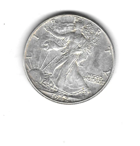 UNC 1942 Walking LIBERTY Half Dollar.