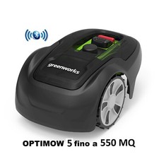 ROBOT GIARDINO GREENWORKS OPTIMOW 5 MODELLO FINO A 550 MQ RASAERBA AUTOMATICO