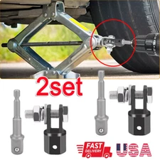 1/2 Inch Car Scissor Jack Adapter Chrome Vanadium Steel Drive Impact Wrench Tool