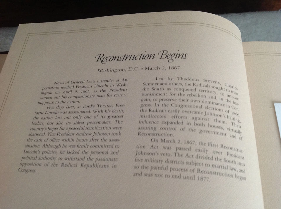 The Philatelic History of the USA 1867-1933 11x9 x4" full mint first day issue - Image 3 of 4