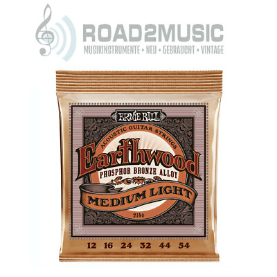 Ernie Ball 2146 Acoustic 12-54 Medium Light Phosphor Bronze Saiten Guitar 