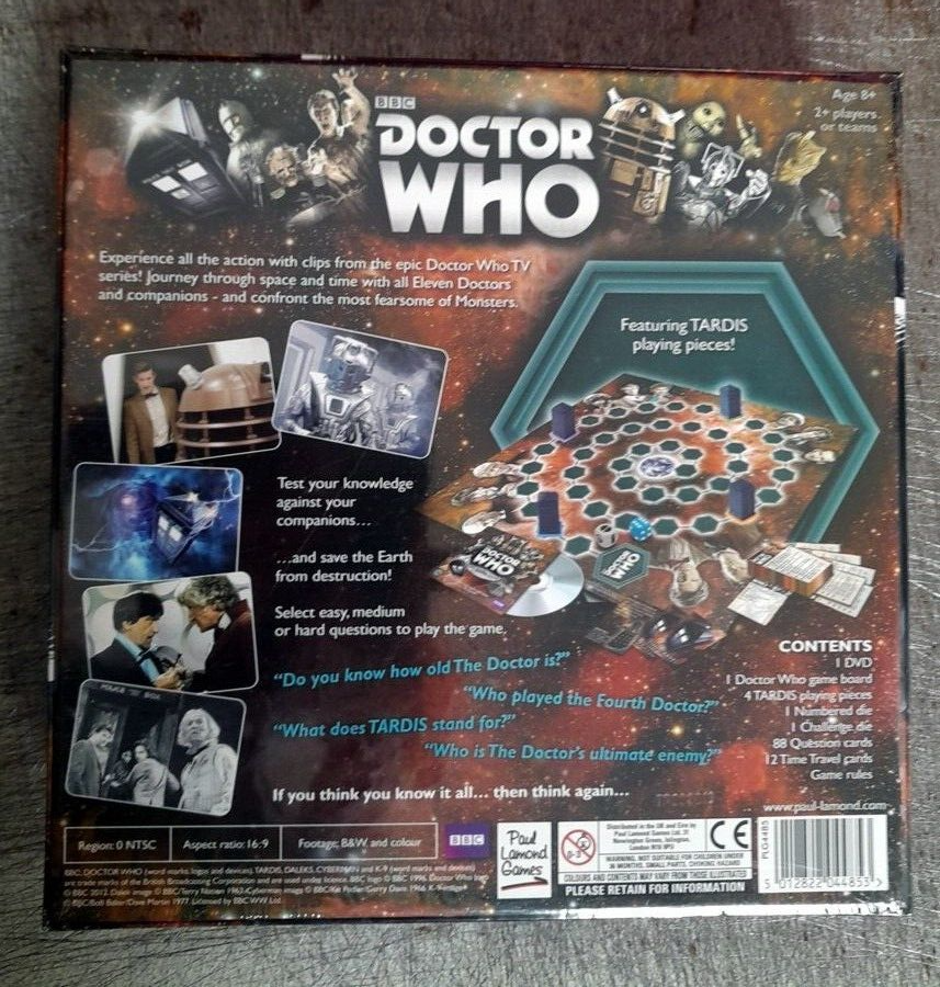 Doctor Who DVD Board Game eBay