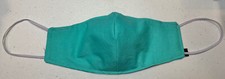 Hand Made Face Teal Mask Size Large Measures 5x9in 