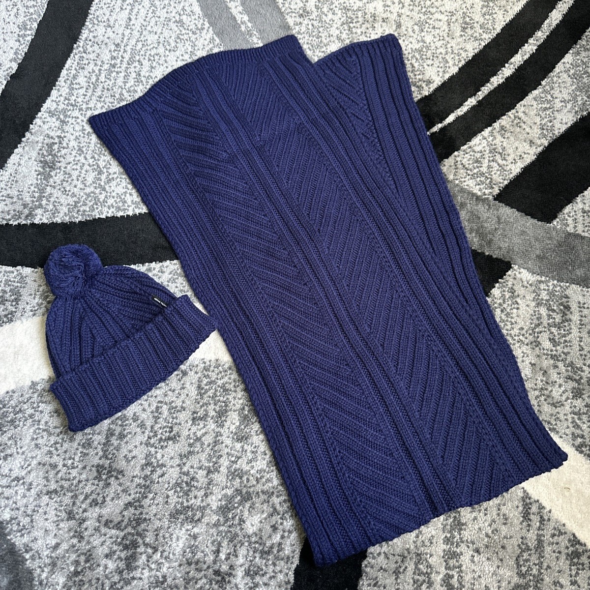 Armani Wool blend Beanie & Scarf Set undefined main image 2