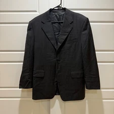 Canali Blazer Pinstripe Super 120s Wool Made in Italy Sport Coat Size 50