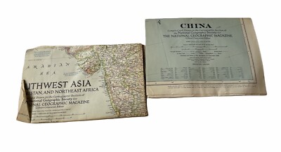 Vintage Maps 26.5”H x 36”W Fair Condition | eBay