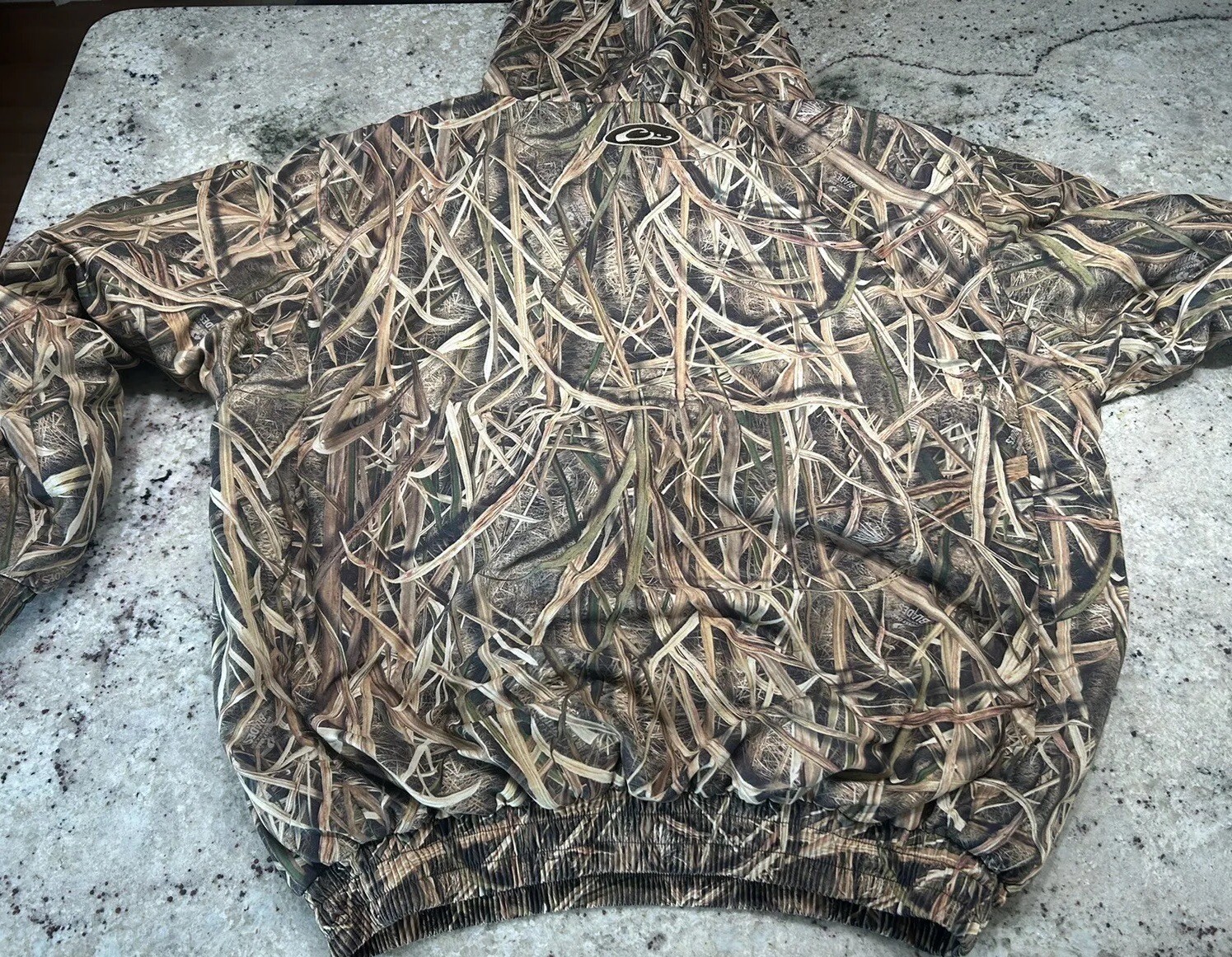 Drake Waterfowl Pullover Jacket Hooded Fleece Lined 2XL Mossy Oak