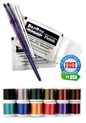 Replacement Guide Finish Kit, Rod Repair with Nylon Thread