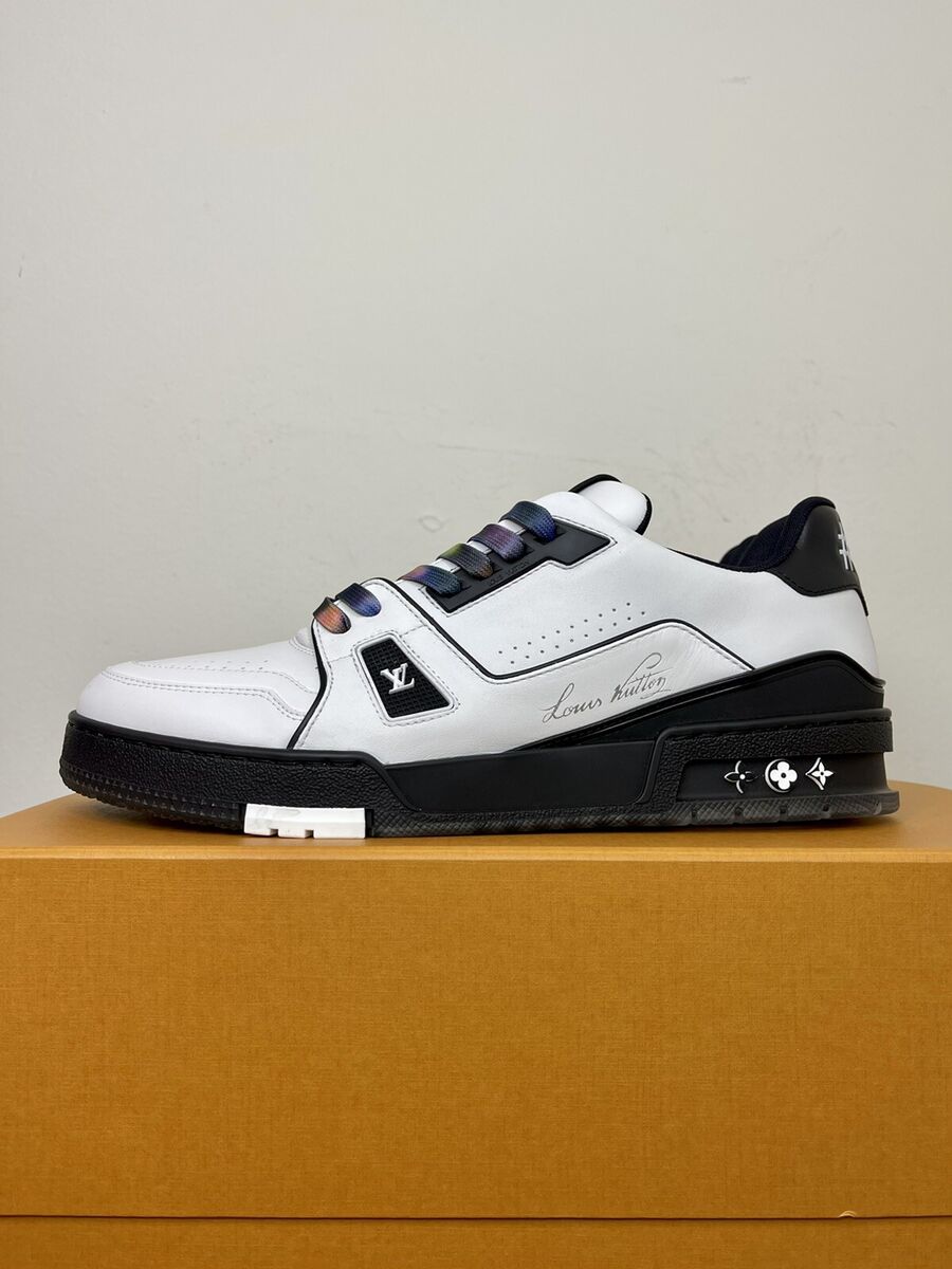 Louis Vuitton 1A9ADA White Black Trainer Sneaker Size LV 8 Louis Vuitton 1A9ADA White Black Trainer Sneaker Size LV 8