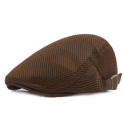 Herren-Schiebermütze Gatsby Ivy Irish Wool Newsboy Hat Verstellbarer Jagd  ,
