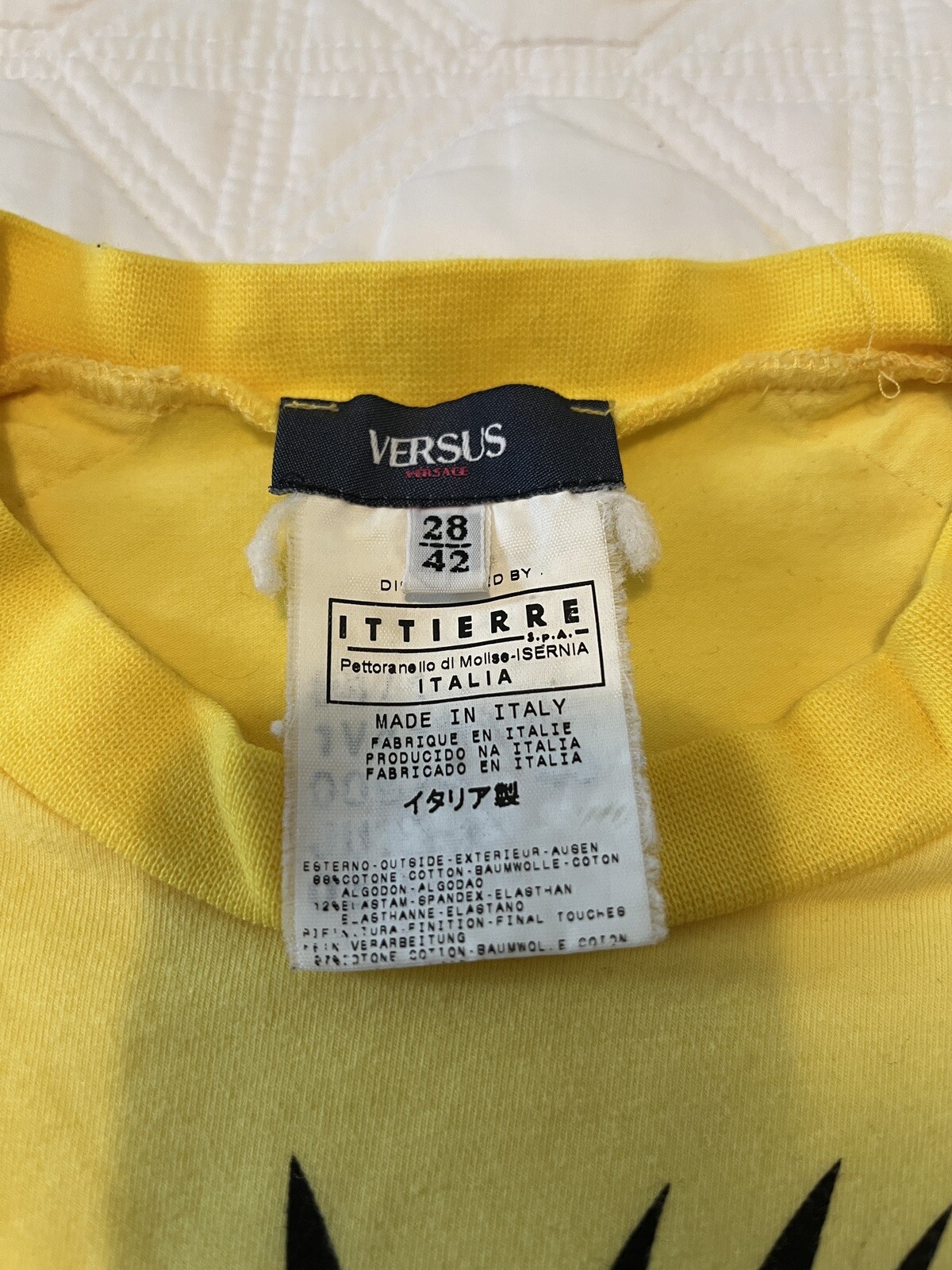 Versus Versace vintage yellow Pop Art graphic tee image 4