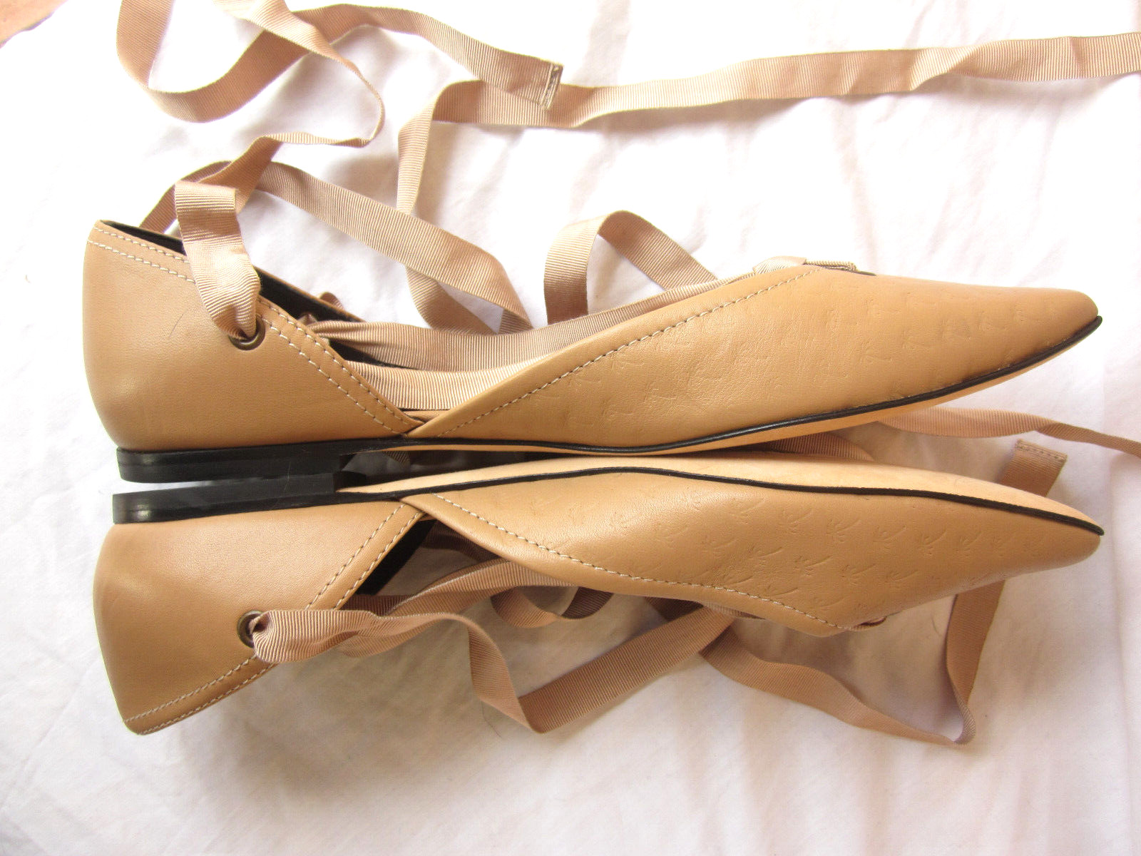 Tomas Maier pointy-toe ballet flats Italy 40 US 9 RibbonWrap NWOT Bottega Veneta thumbnail 3