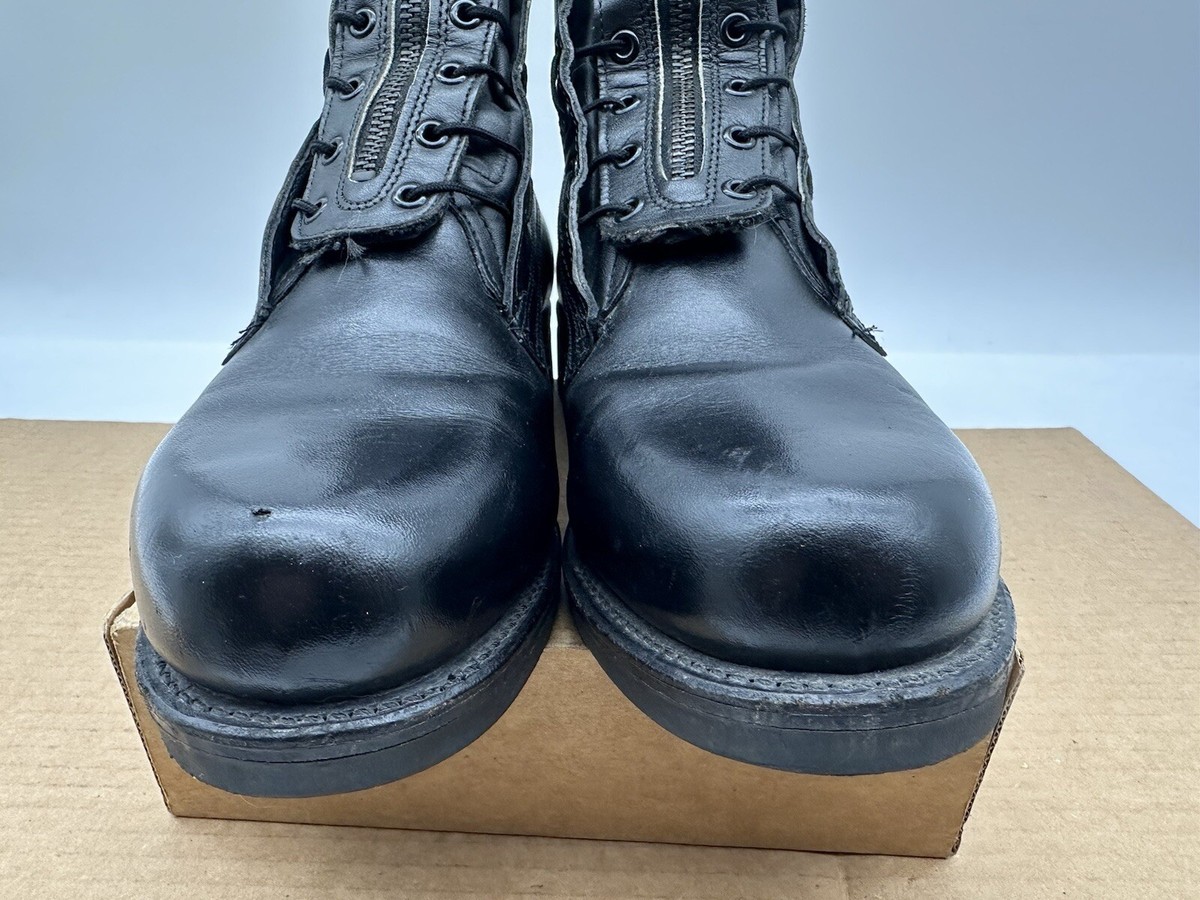 Addison Shoe Company Black Leather Military Combat Pilot  display picture 1