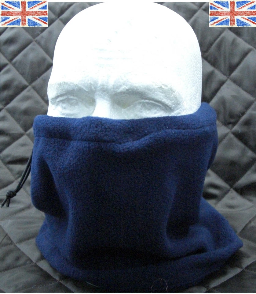 Máscara facial Snood calentador de cuello polar ajustable caminar ciclismo montar  Foto 4 de 4