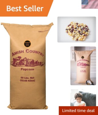 Amish Country Rainbow Popcorn Kernels - 2 Lb Bag Non-GMO Gluten Free Old Fashioned Popcorn