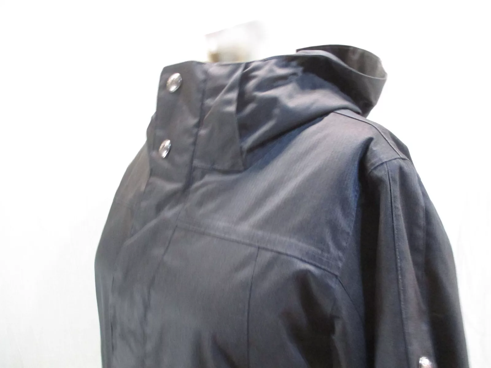 burton dry ride full zip snap powder skirt snowboard jacket