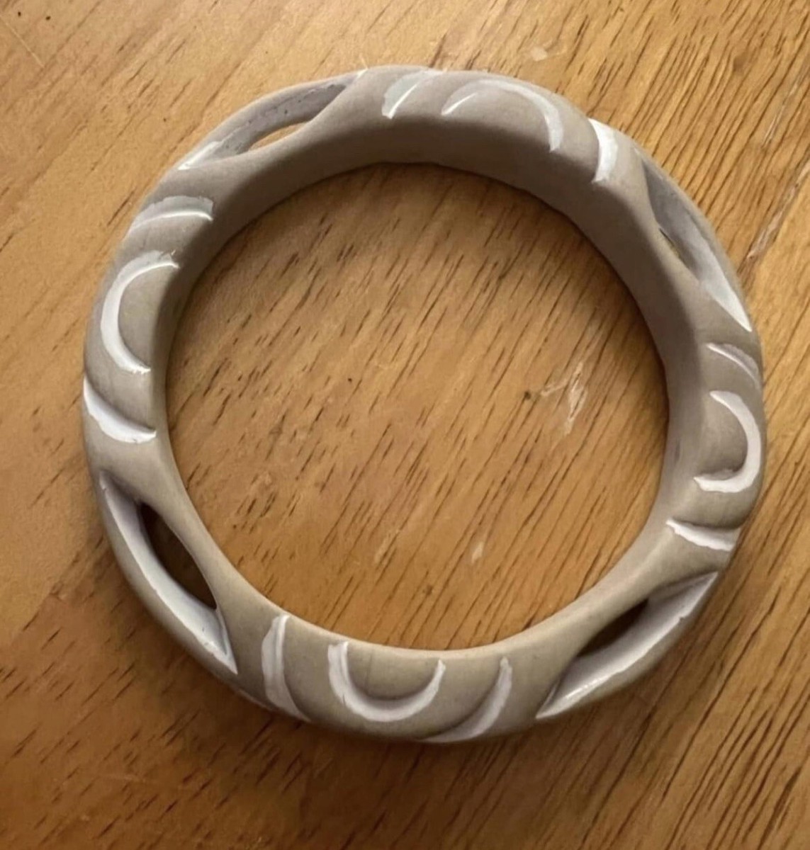 Park Lane Seascape Taupe Wood Bangle bracelet New!! SOLD Out  display picture 1