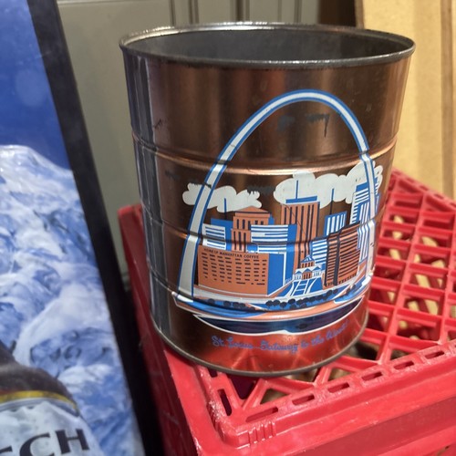 Vintage Manhattan Coffee Can St Louis Gateway To The West National Park Arch EUC - Picture 11 of 15