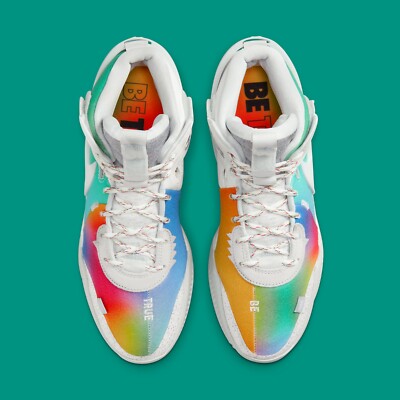 Nike Air Deldon 1 Be True DX6779-100 Multicolor Rainbow Basketball Sneakers Nike Air Deldon  main image 2