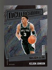 2019-20 STATUS NEW BEGININGS #3 KELDON JOHNSON RC SAN ANTONIO SPURS