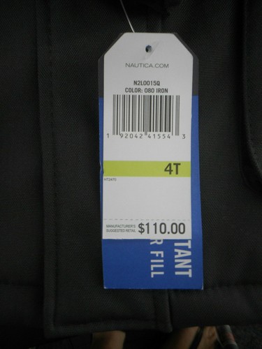 Chaqueta resistente al agua con capucha de hierro Nautica para niños $110 tallas 2T-4T - Imagen 4 de 4