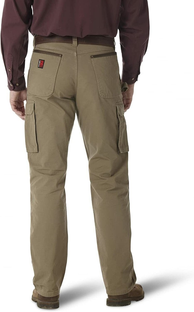 Wrangler RIGGS WORKWEAR Ripstop Ranger Pant Bark 46 32 for sale