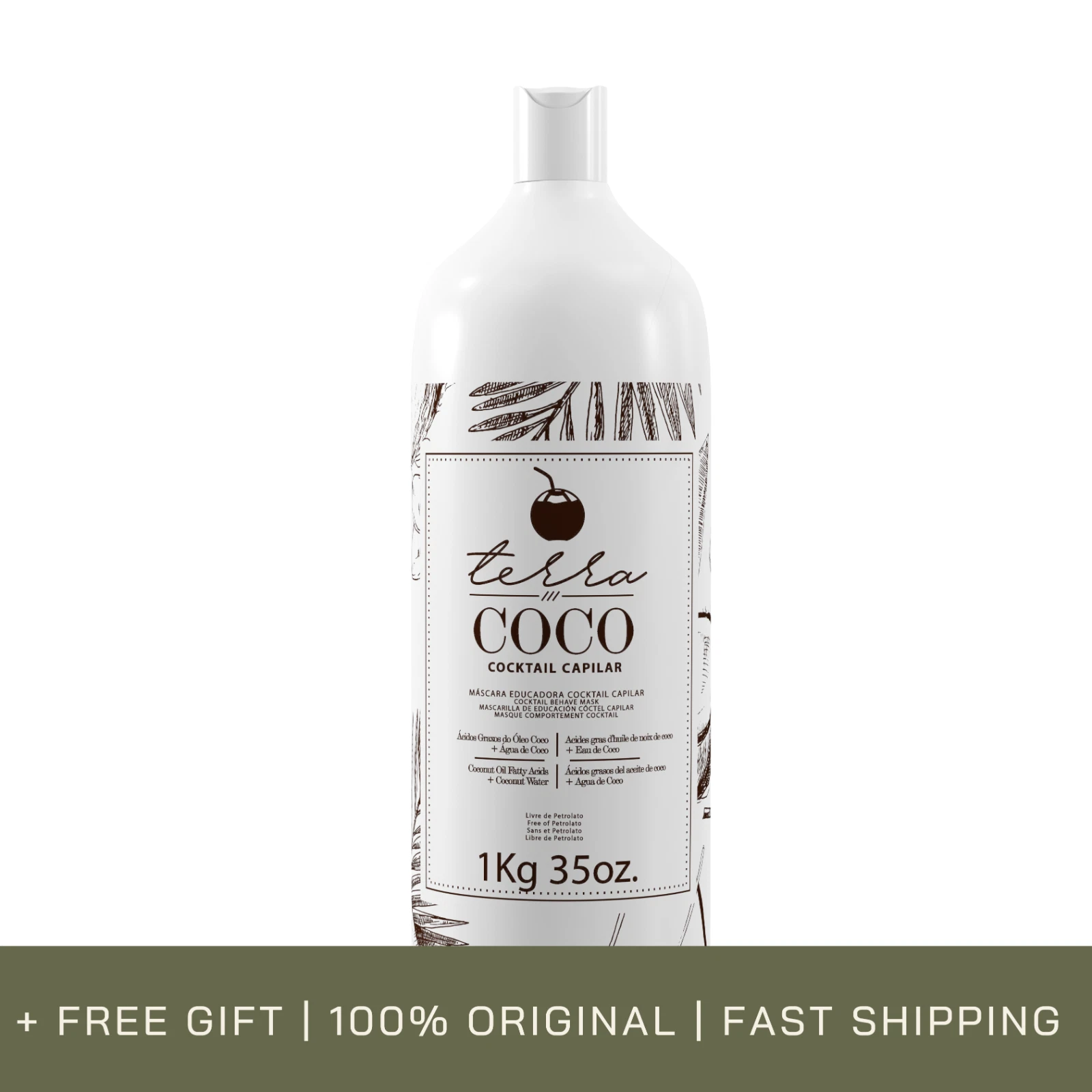 Ybera Paris Terra Coco Keratin Hair Sealant Organic 1L | 35 oz