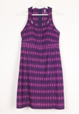 Title Nine Arabella Nimblene Tank Dress Zipper Racer Back Stretch Knit Size  10 | eBay