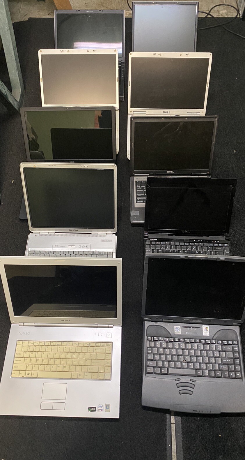 LOT of 10 Mixed Laptops *FOR PARTS OR REPAIR* *FREE SHIPPING* eBay