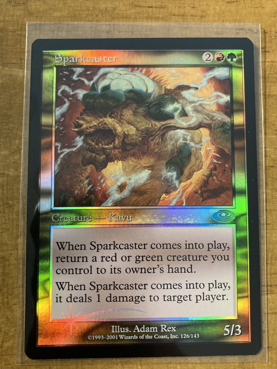 再活性　拡張　FOIL MTG✨SPARKCASTER FOIL✨Planeshift MINT UNCOMMON Creature 2001