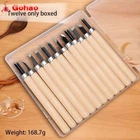 12x HSS Wood Lathe Chisel Set Woodworking Turning Tools Carving Gouges Kit NEW